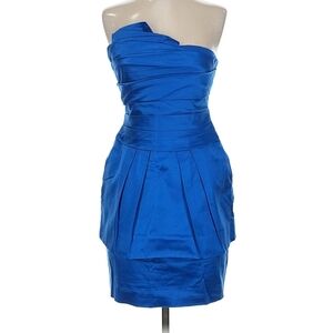 BCBGMaxAzria Vibrant Blue One-Shoulder Dress